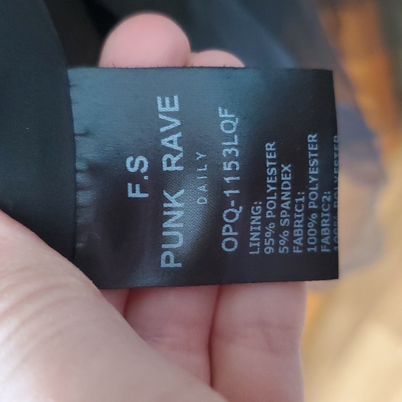 Punk Rave Black Mesh Corset Sleeveless Mesh I'M NOT CUTE Goth Gothic Dress - Picture 13 of 14